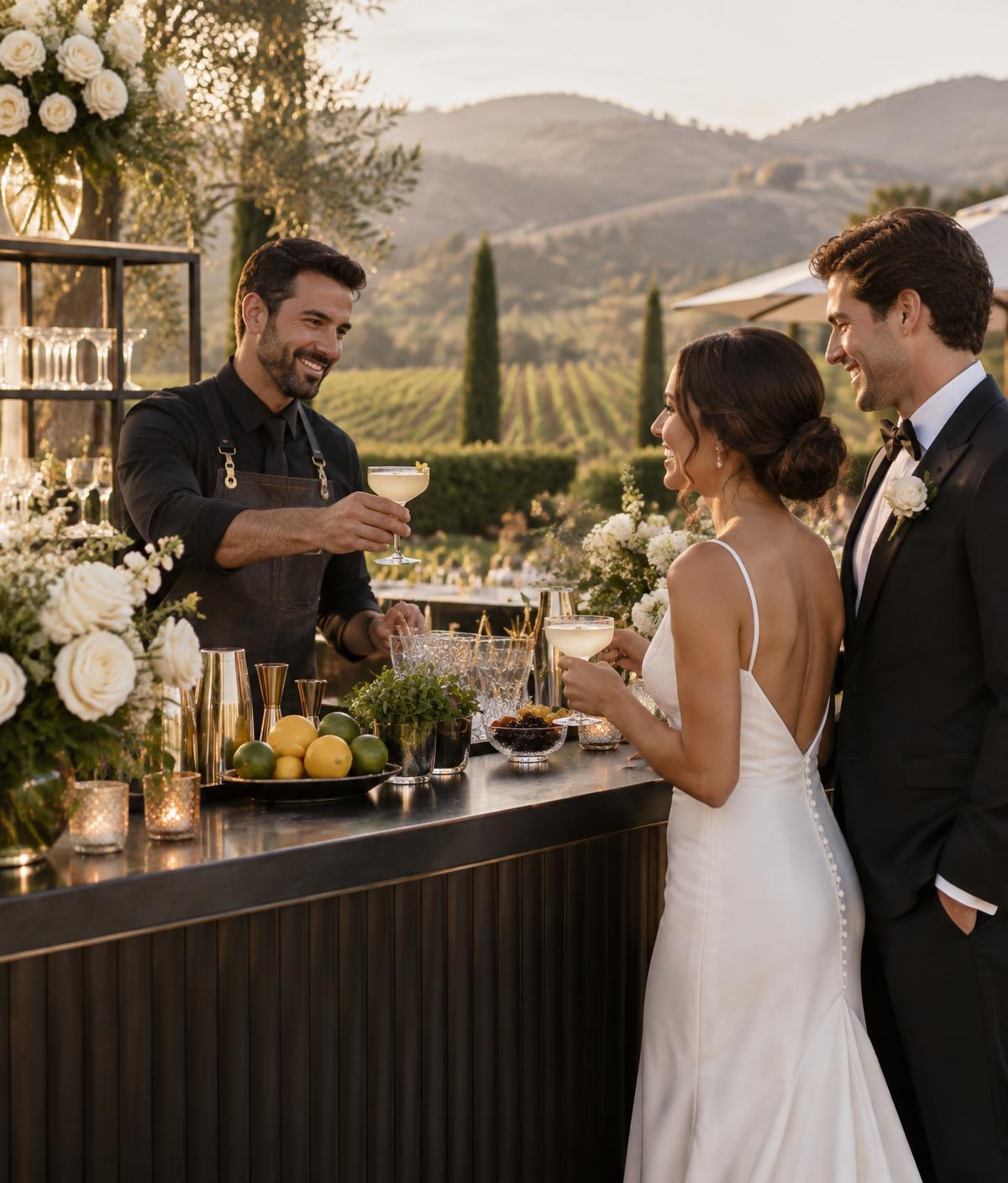 Weddings mobile bartending service by Salud & Sips